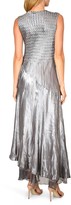 Thumbnail for your product : Komarov Beaded Charmeuse & Chiffon Gown with Wrap