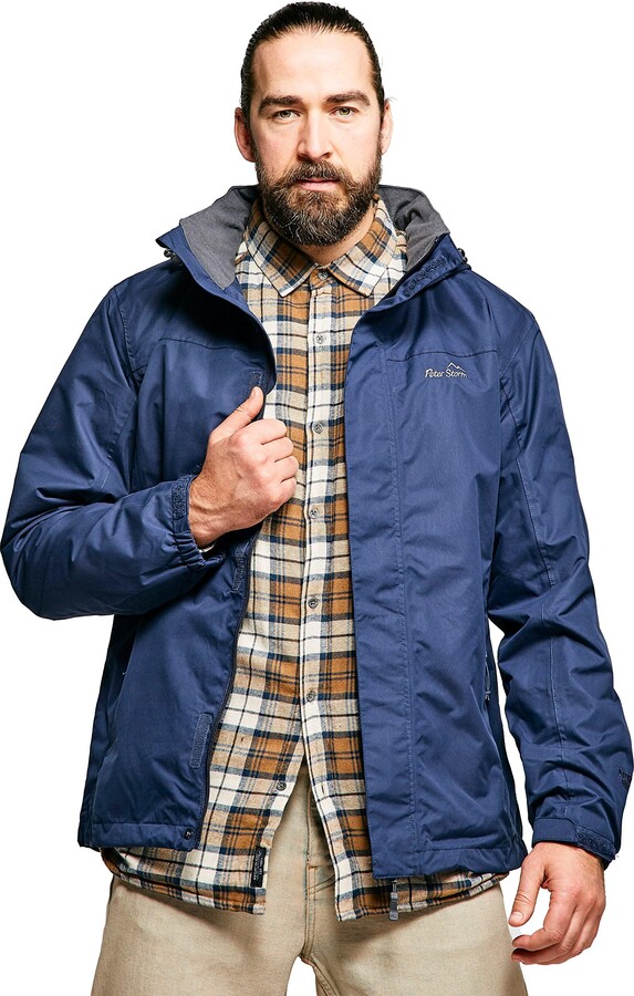 Peter Storm Men's Downpour 2Layer Waterproof Jacket with Rollaway Hood