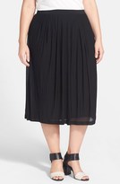 Thumbnail for your product : Eileen Fisher Flared Silk Skirt (Plus Size)