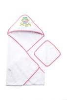 Thumbnail for your product : Maison Chic Bella the Owl Hooded Towel & Washcloth Set