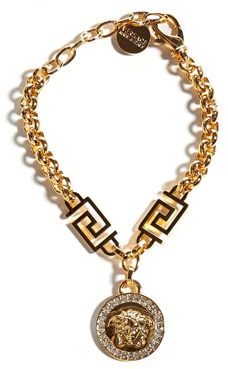Versace Medusa Pendant Chain Bracelet - ShopStyle
