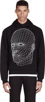 Thumbnail for your product : Christopher Kane Black Grid Face Graphic Hooded Sweater