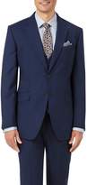Thumbnail for your product : Indigo Blue Slim Fit Panama Puppytooth Business Suit Wool Jacket Size 36 by Charles Tyrwhitt
