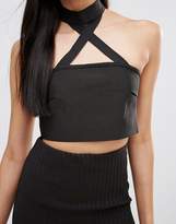 Thumbnail for your product : Missguided Exclusive Bandage Choker Bandeau Top