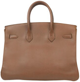 Thumbnail for your product : Hermes Brown Leather Gold Hardware Medium Birkin Bag