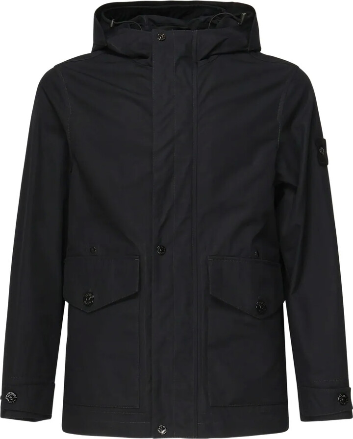 Stone Island Compass-badge hooded jacket