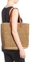 Thumbnail for your product : Nordstrom Stripe Raffia Tote - Brown