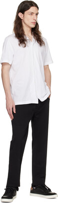 Sunspel Black Five-Pocket Trousers