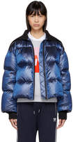 Kenzo Blue Limited Edition Holiday Down Cropped Jacket
