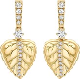 Thumbnail for your product : Kiki McDonough Lauren 18K Gold Leaf Drop & Diamond Earrings