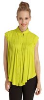 Thumbnail for your product : Catherine Malandrino Cap-Sleeve Button-Front Blouse