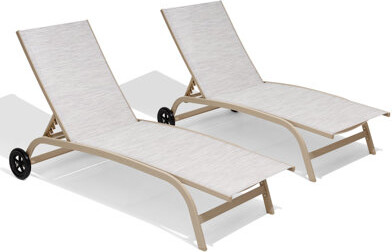 Bembo 66.93" Long Reclining Chaise Lounge with Wheels