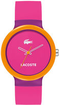 Thumbnail for your product : Lacoste Watch, Goa Day Glow Pink Silicone Strap 2020002