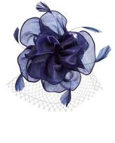 Thumbnail for your product : Quiz Navy Floral Net Fascinator