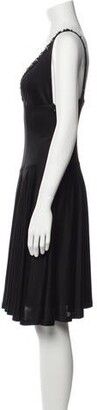 Blumarine Silk Knee-Length Dress Black