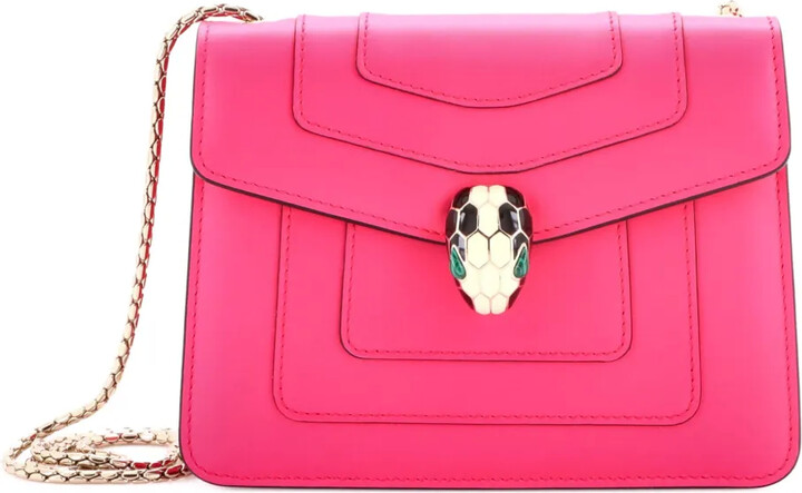 Bvlgari Pre-Owned Serpenti Forever Square Leather Medium shoulder bag