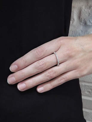 Sethi Couture White Diamond Prong Set Band Ring