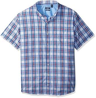 Izod Men's Breeze Plaid Short Sleeve Shirt (Big & Tall and Tall Slim)