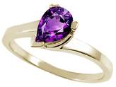 Thumbnail for your product : Tommaso design Studio Tommaso Design Genuine Amethyst Ring 14kYellow Gold Size 8
