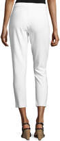 Thumbnail for your product : Joan Vass Ponte Slim Ankle Pants