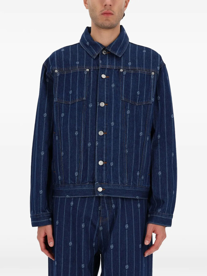 Drôle De Monsieur Buttoned Striped Jacket