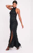 Thumbnail for your product : PrettyLittleThing Maya Black Sequin Fishtail Maxi Dress