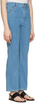 Thumbnail for your product : Chloé Blue Scalloped Flared Jeans