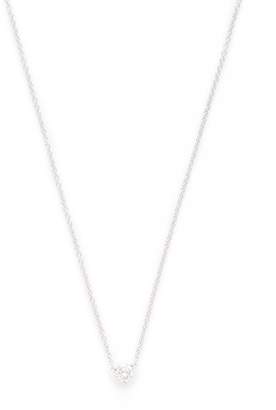 Nephora Women's 18K White Gold & 0.25 Total Ct. Diamond Solitaire Necklace
