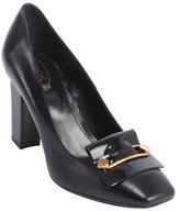 Thumbnail for your product : Tod's black leather buckle detail pumps