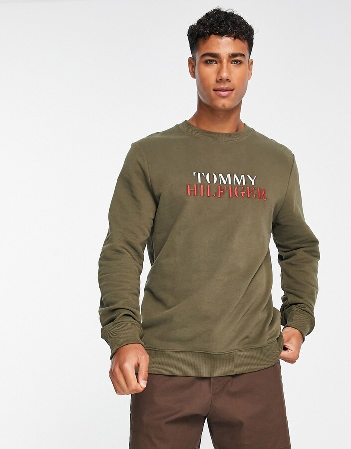 Tommy Hilfiger Green Men's Sweatshirts & Hoodies | ShopStyle