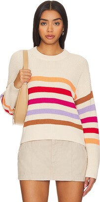 Shouder buttons ribbed sweater - Woman