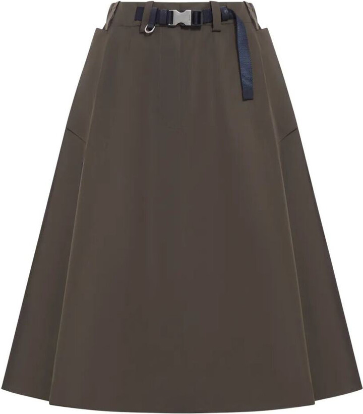 Prada Technical Fabric Circle Skirt