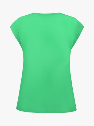 Live Unlimited Curve Stepped Hem Shell Top, Green