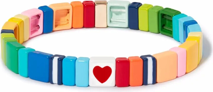 Mini Me rainbow hearts bracelet
