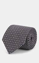 Thumbnail for your product : Isaia Men's Geometric-Print Wool Necktie - Wine
