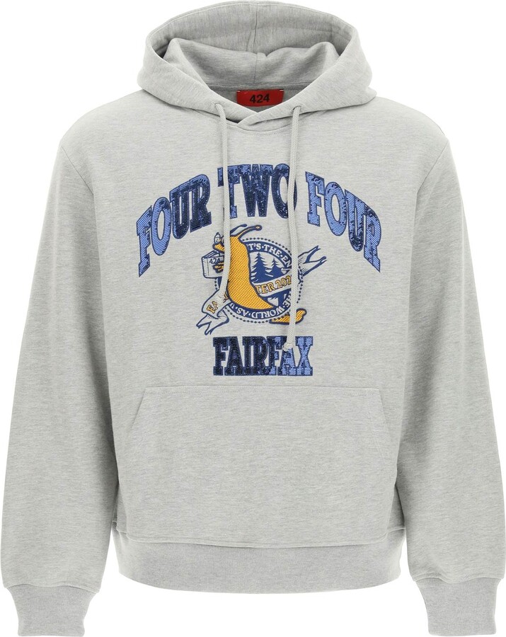 424 College Embroidery Hoodie ShopStyle