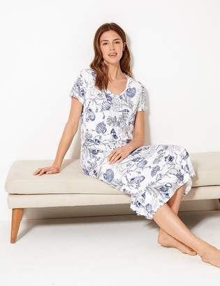 Marks and Spencer Cool comfort Cotton Modal Shell Nightdress