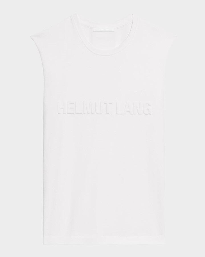Helmut Lang Men's Embossed Cotton Tank Top