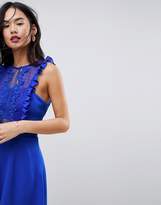 Thumbnail for your product : ASOS Design Lace Pinafore Mini Dress