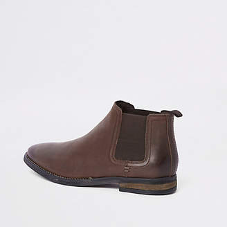River Island Brown leather chelsea boot