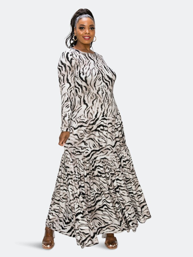 maxi dress with pockets and sleeves
