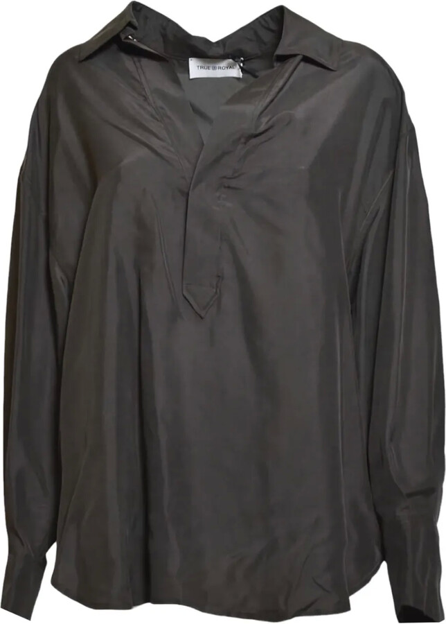 True Royal Collared Blouse