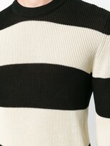 Thumbnail for your product : AMI Paris Striped crew neck sweater
