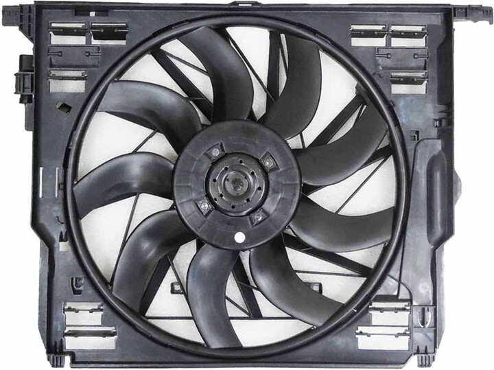 Agility Auto Parts 6010039 Dual Radiator and Condenser Fan Assembly for BMW Specific Models