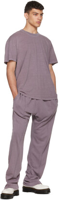 LES TIEN Purple Cotton T-Shirt