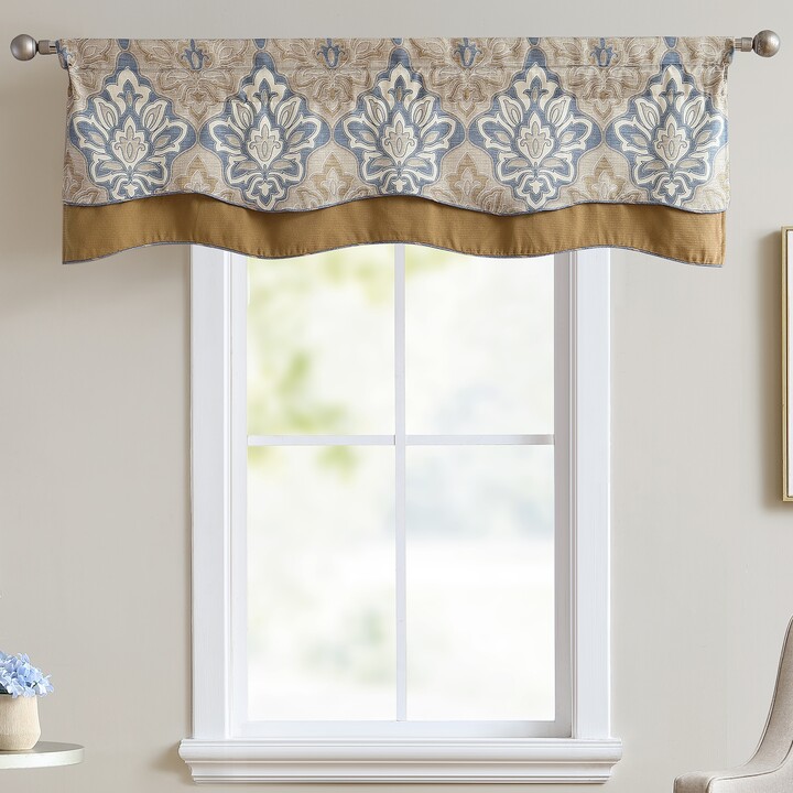 Croscill Captain's Quarter Double Layered Straight Valance ShopStyle
