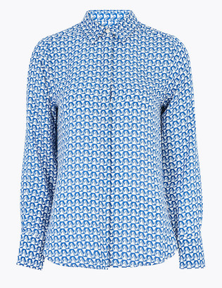 marks and spencer womens long sleeve shirts