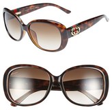 Thumbnail for your product : Gucci 57mm Special Fit Polarized Sunglasses