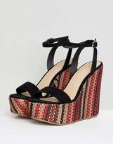 Thumbnail for your product : ASOS Design Tropics High Sandal Wedges