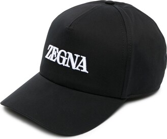Ermenegildo Zegna Embroidered-Logo Baseball Cap - ShopStyle Hats